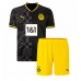 Borussia Dortmund Donyell Malen #21 Udebanetrøje Børn 2022-23 Kortærmet (+ Korte bukser)